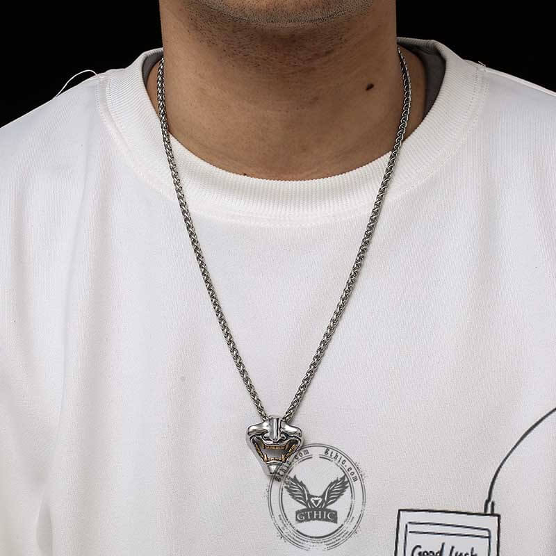 Kobe Japan Fangs Ghost Stainless Steel Pendant