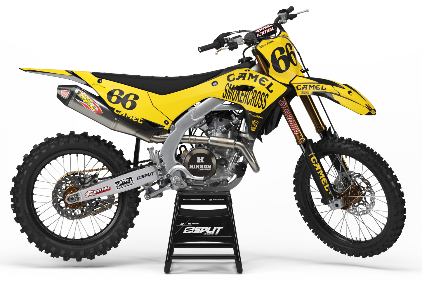 CAMEL SMOKERCROSS YELLOW Graphics Kit