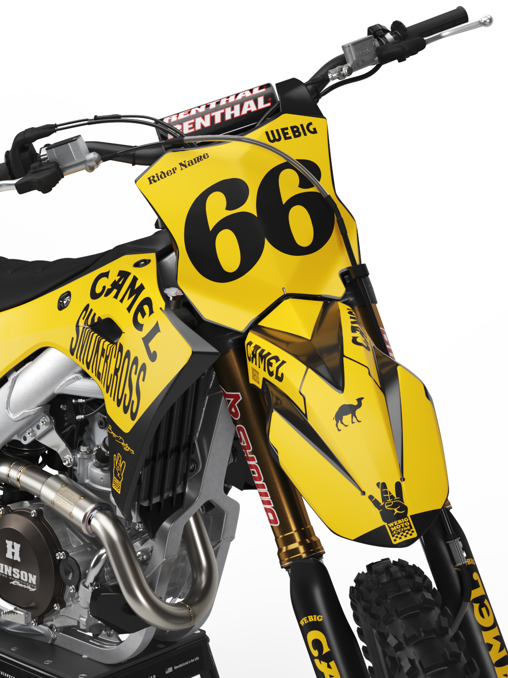 CAMEL SMOKERCROSS YELLOW Graphics Kit