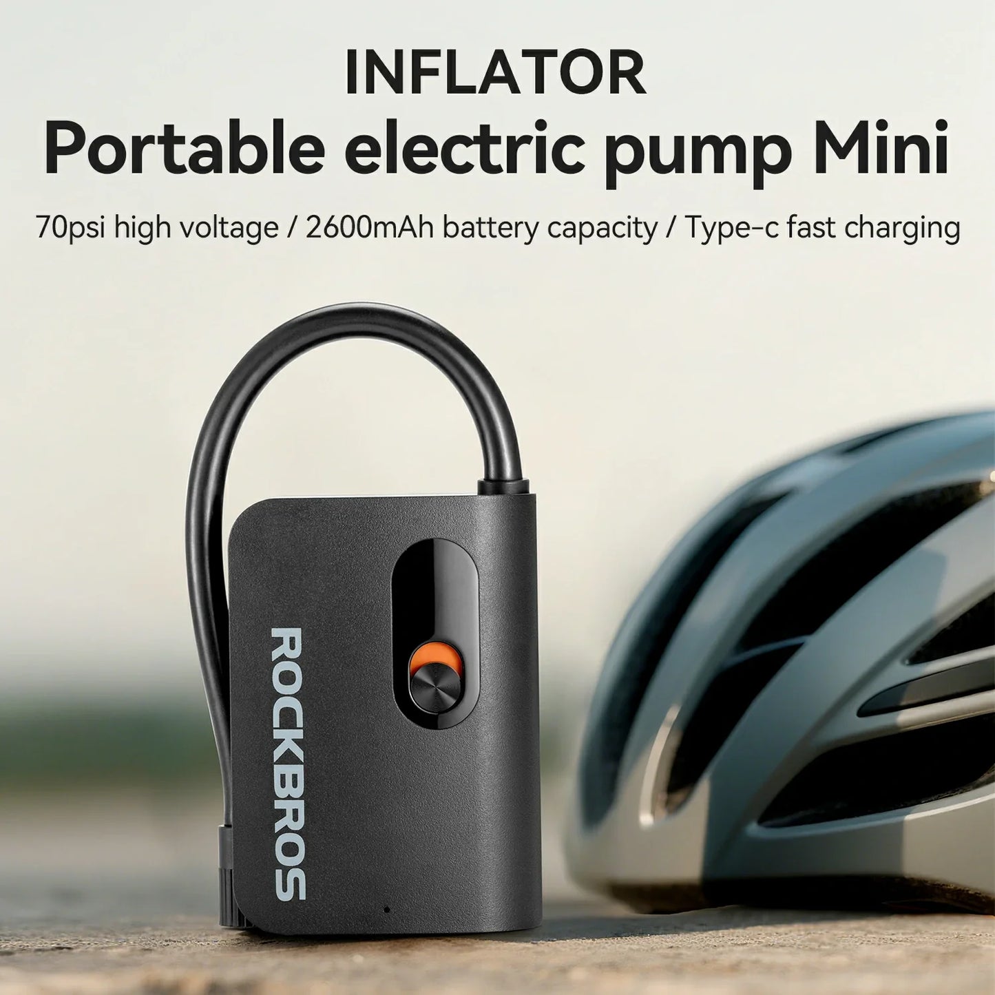 L1 Mini Electric Bike Tire Pump 70PSI