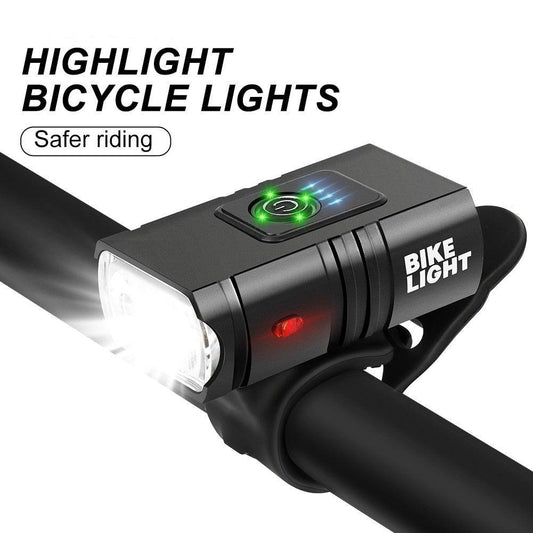 LED Bicycle Light Front USB Rechargeable 1000 Lumen Bike Front Lamp Mountain Bicycle Headlight Adjustable Lightness And Flashlight With Waterproof IPX5 And Large Capacity Battery
