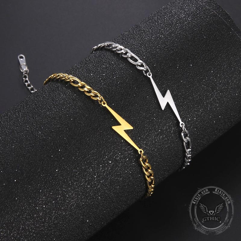 Lightning Stainless Steel Minimalism Bracelet