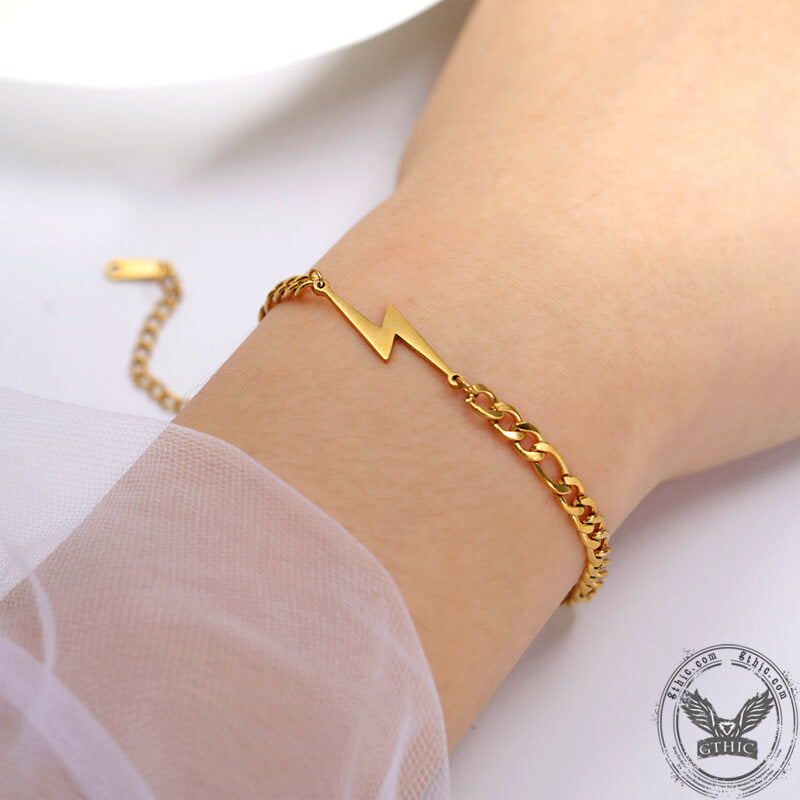 Lightning Stainless Steel Minimalism Bracelet