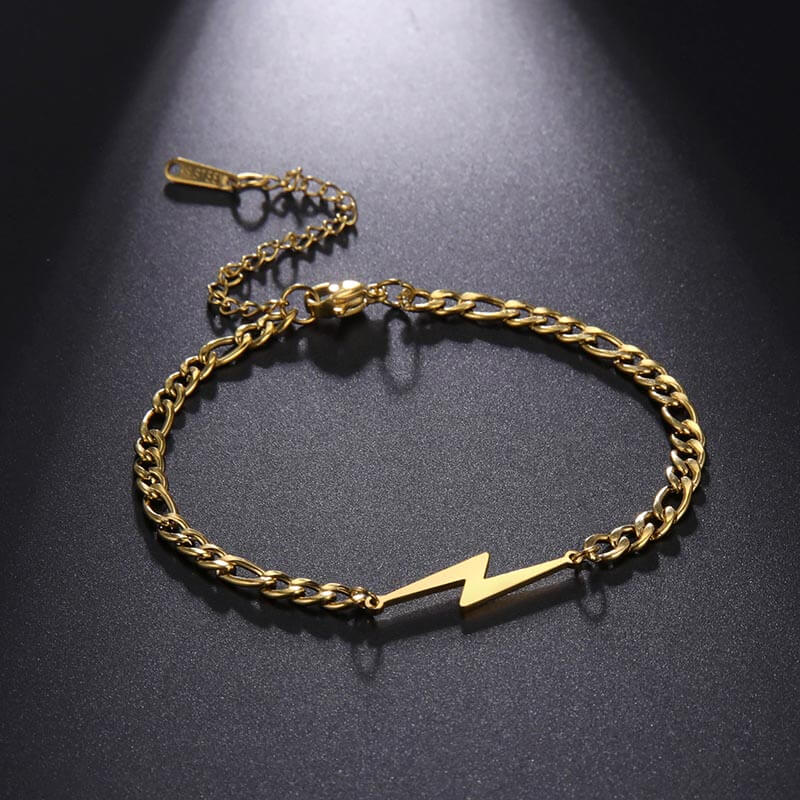 Lightning Stainless Steel Minimalism Bracelet