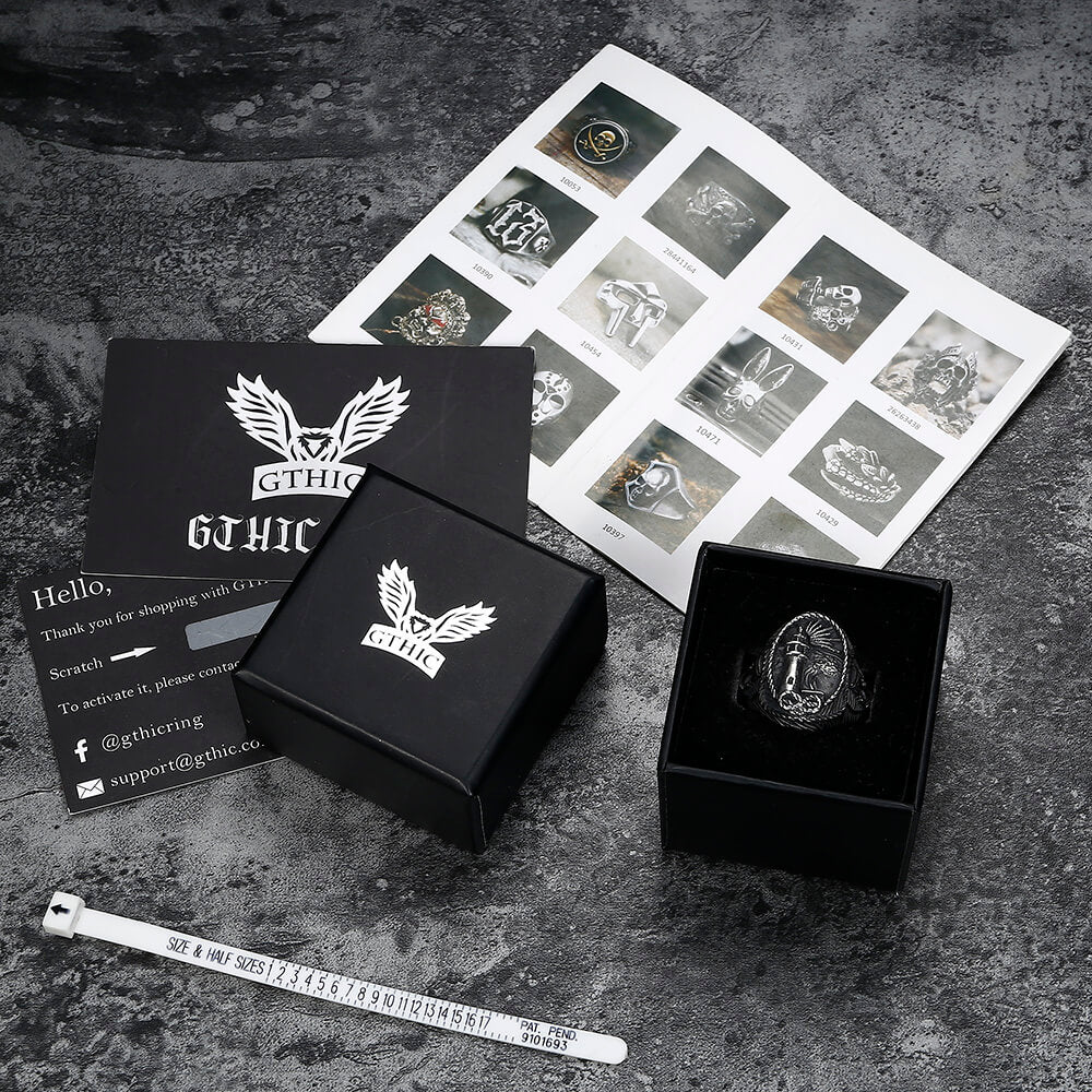 Lighthouse Hourglass Stainless Steel Marine Ring