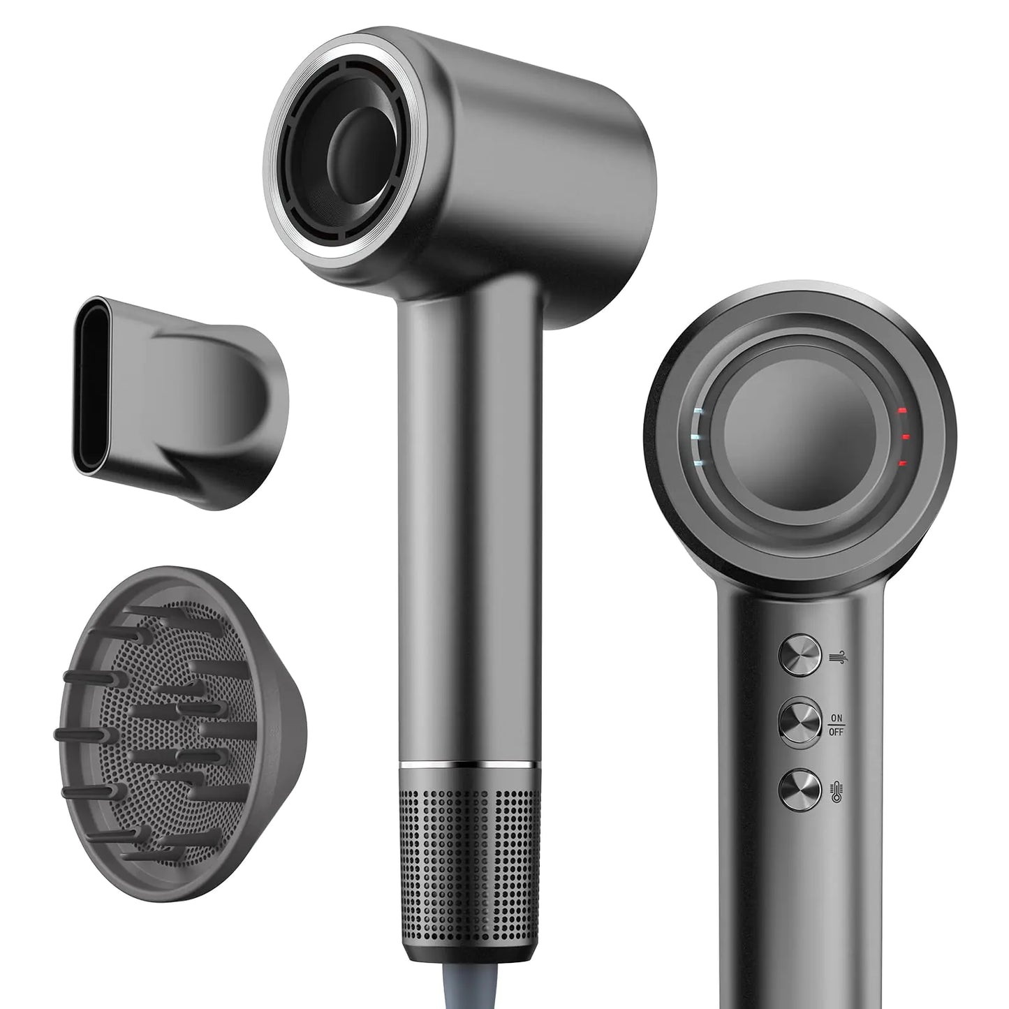 New Top Brand Alternative Hair Dryer Luxury Alternative High-Speed Hair Dryer Professional-Grade Blow Dryer with 110 000 RPM Brushless MotorSalon-Quality Fast Drying Negative Ionic