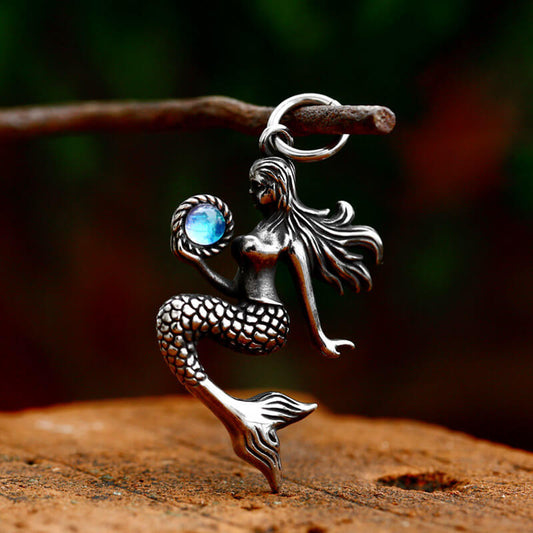 Magic Mermaid Stainless Steel Pendant