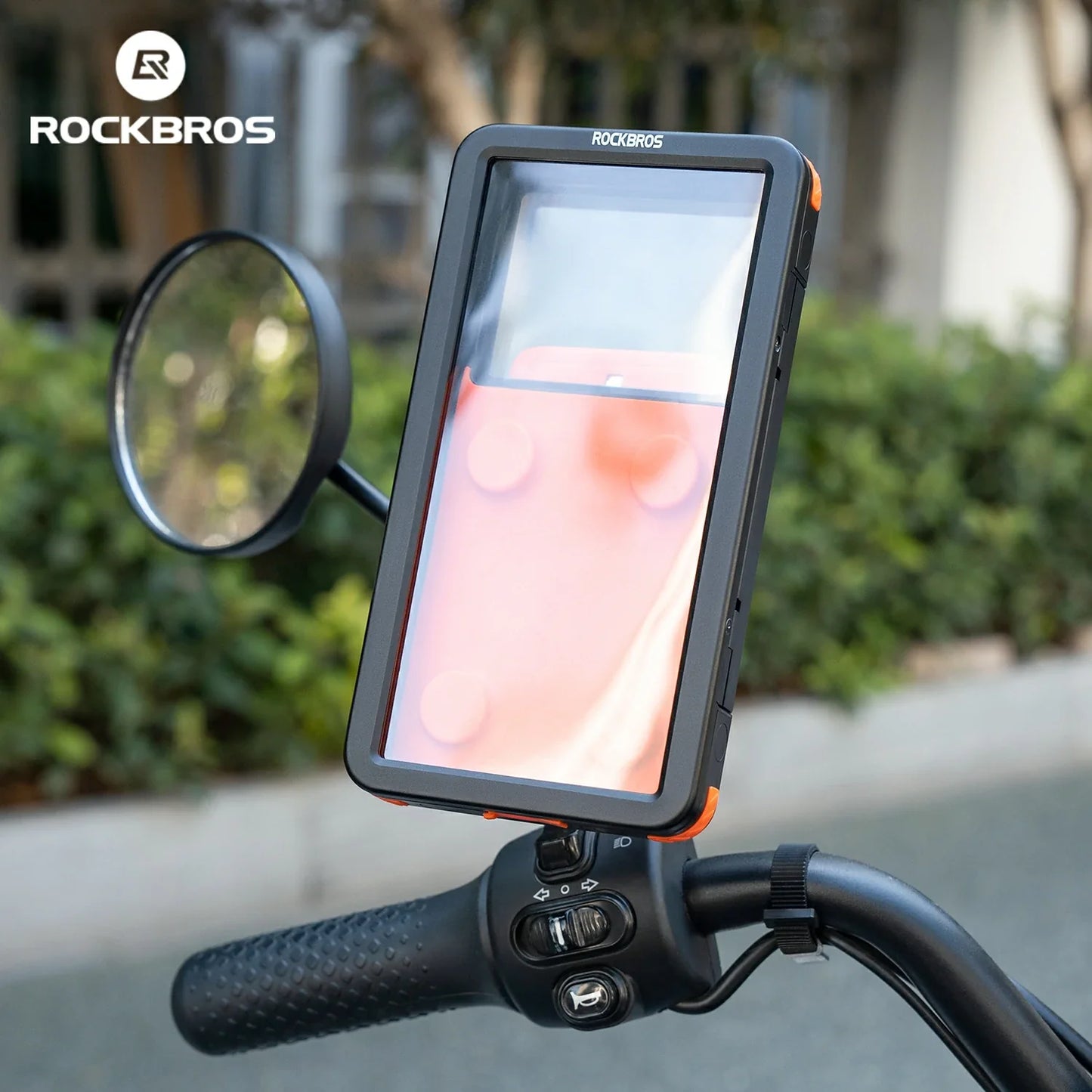 Magnetic Waterproof Bike Phone Holder Shock-Absorbing For 4.7–6.9‘’