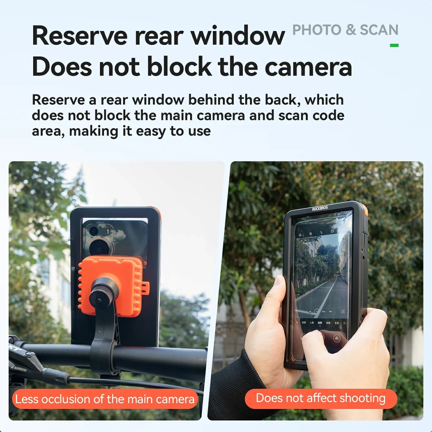 Magnetic Waterproof Bike Phone Holder Shock-Absorbing For 4.7–6.9‘’