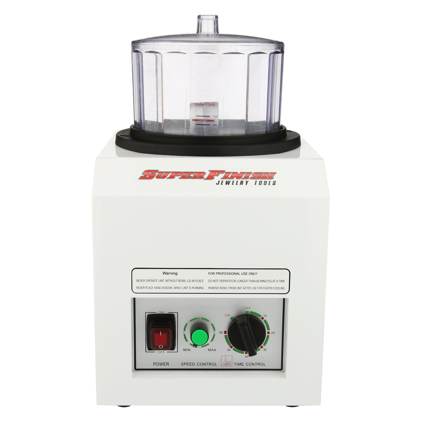 Large Capacity Magnetic Pin Finisher, 80 rings, 7" Bowl - Arbe Super Finisher