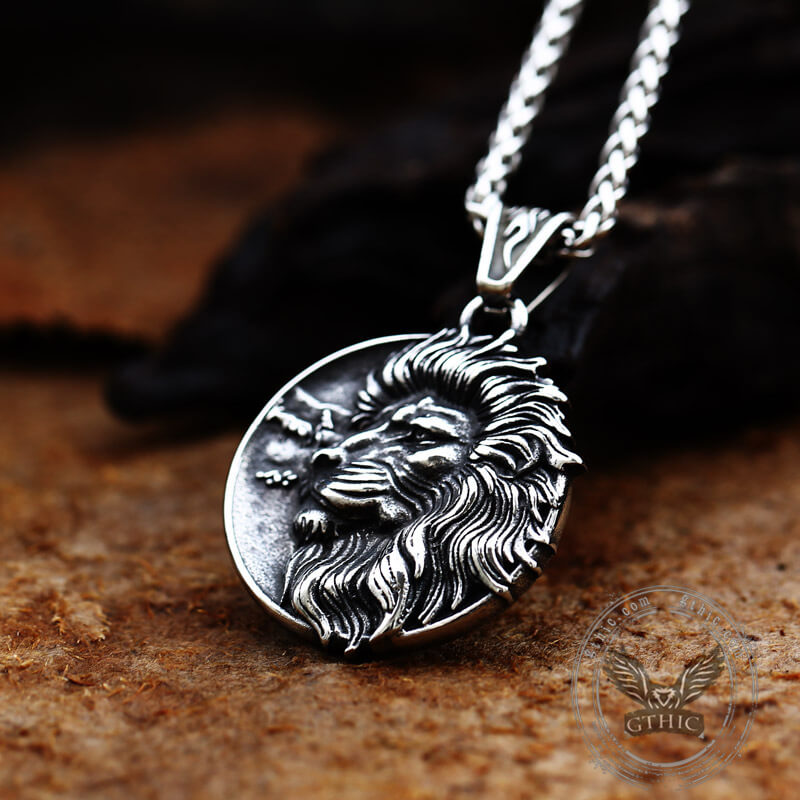 Majestic Lion Head Stainless Steel Pendant