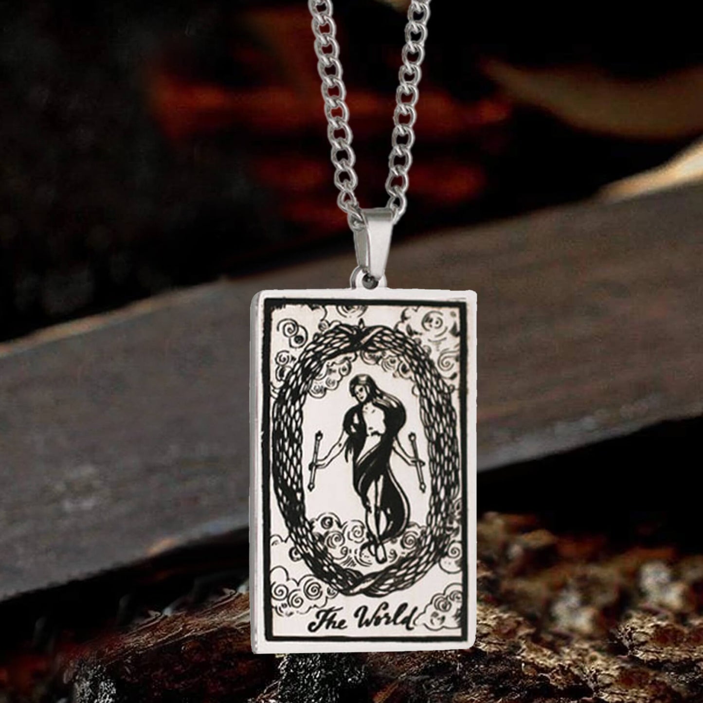 Major Arcana Tarot Stainless Steel Necklace
