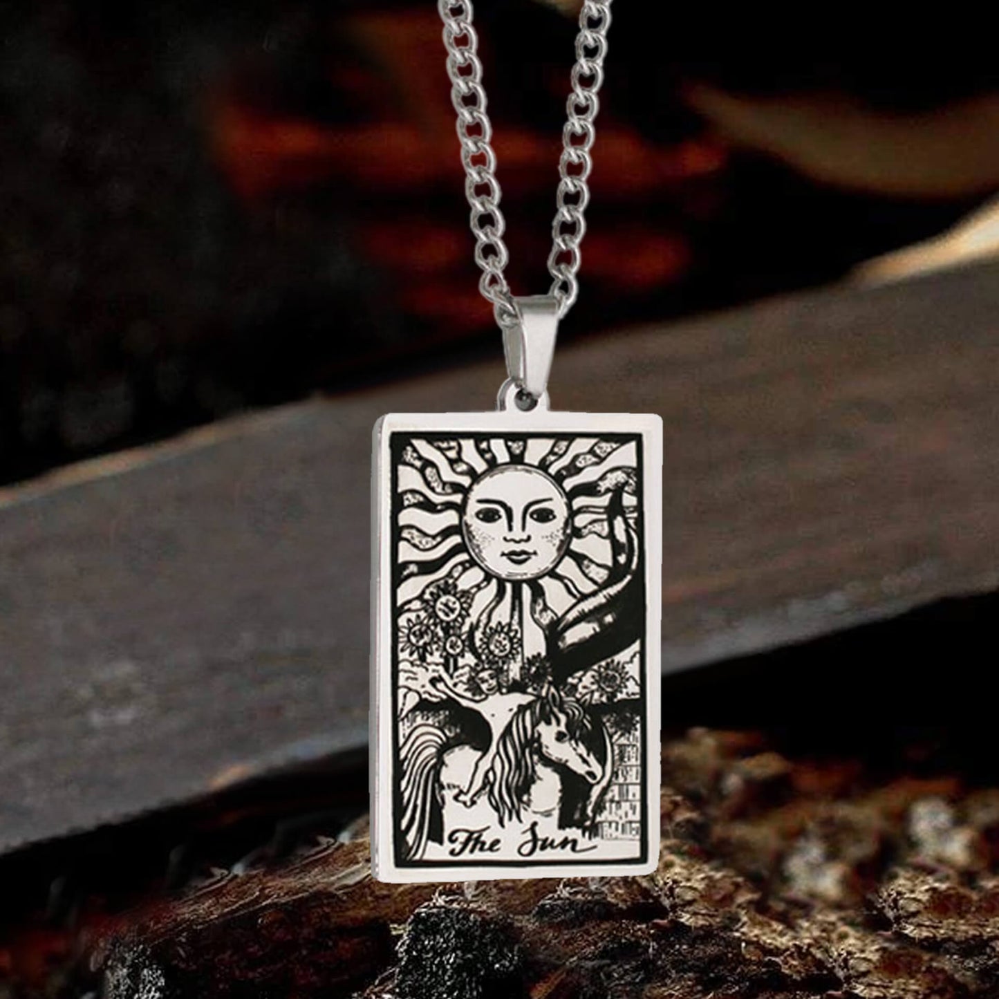 Major Arcana Tarot Stainless Steel Necklace