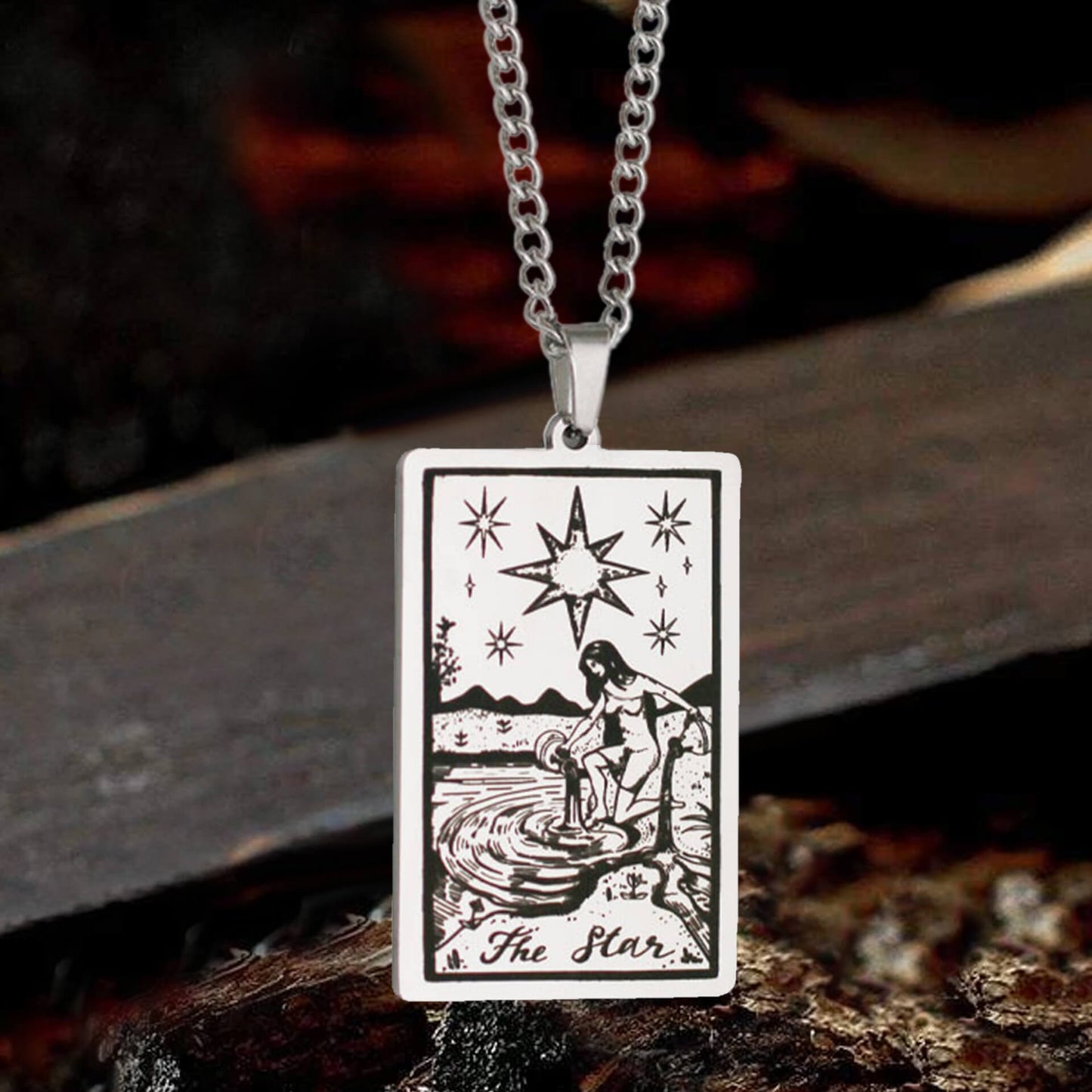 Major Arcana Tarot Stainless Steel Necklace