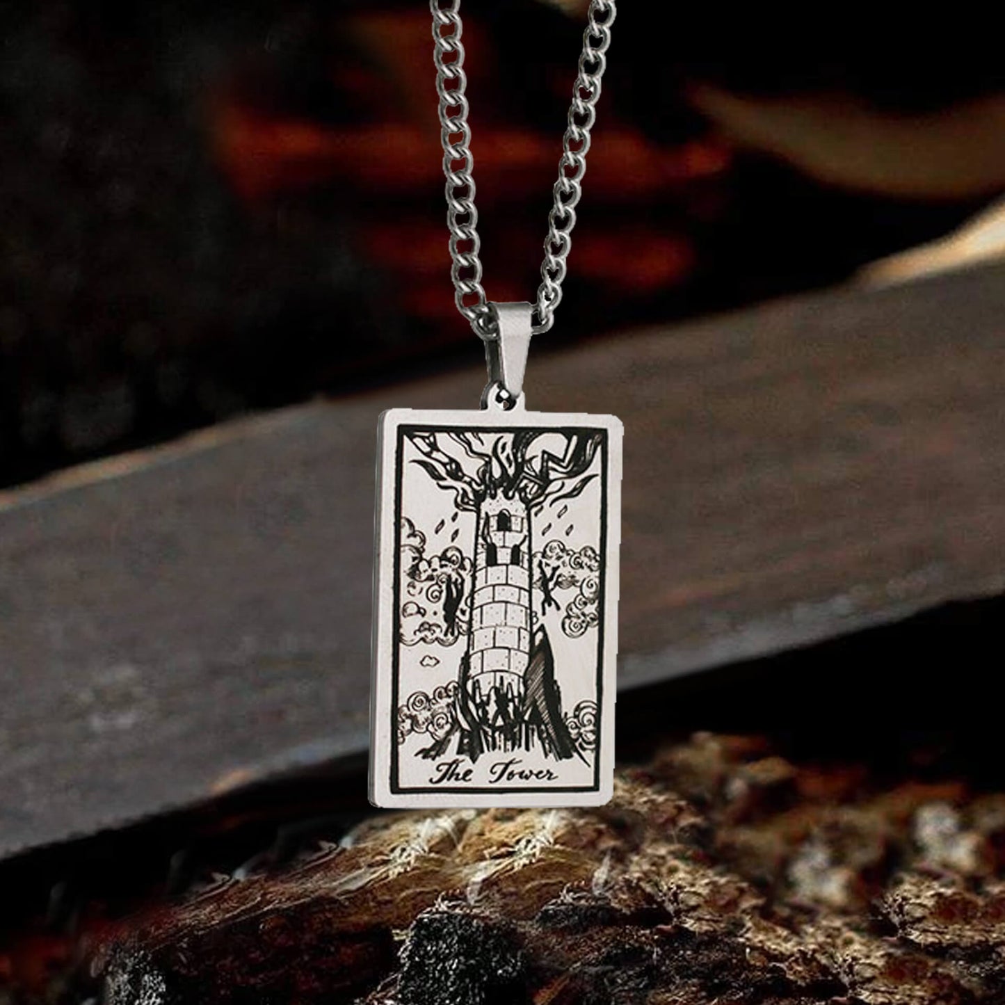 Major Arcana Tarot Stainless Steel Necklace