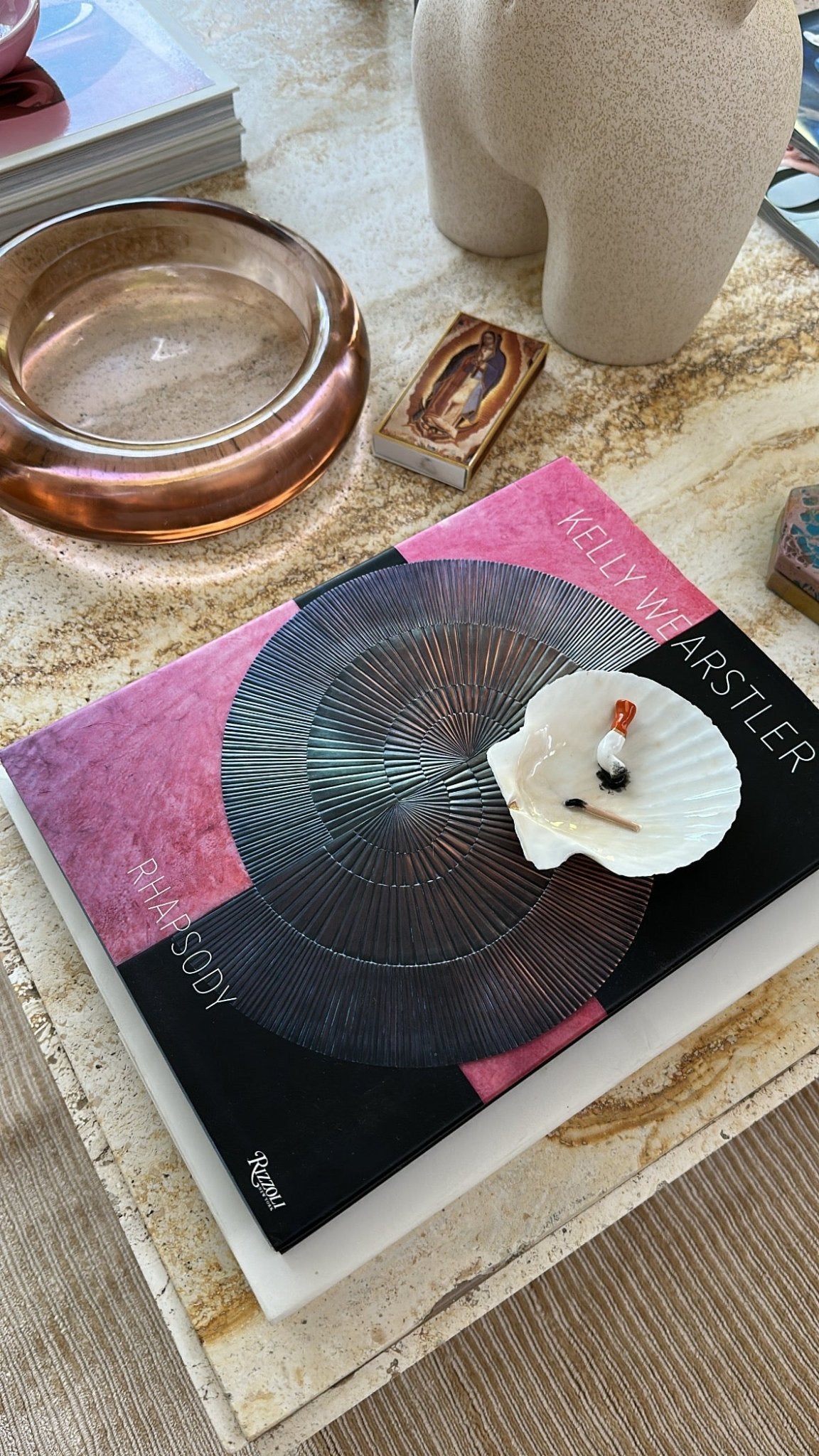 MATCH MADE IN SHELL ASHTRAY