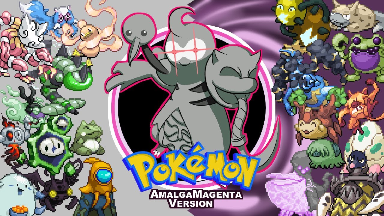 Pokemon Amalga Magenta GBA Custom Pokemon ROM Hack Video Game Boy Advance