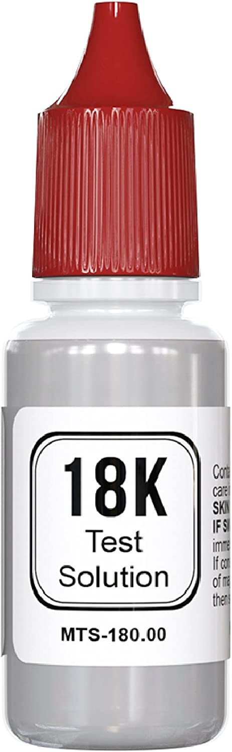 PuriTEST Gold and Silver Jewelry Testing Solutions Kit 10k 14k 18k 22k 24k Scratch Stone Acid Test Scrap Bars Coins