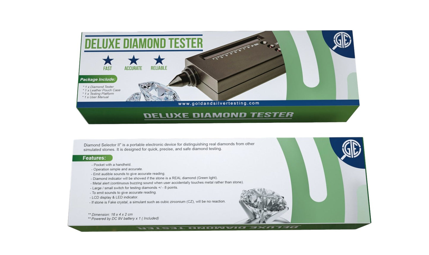 GTE Gold Silver Diamond Tester Selector Gemstone Jewelers Testing Kit Digital Electronic Tool