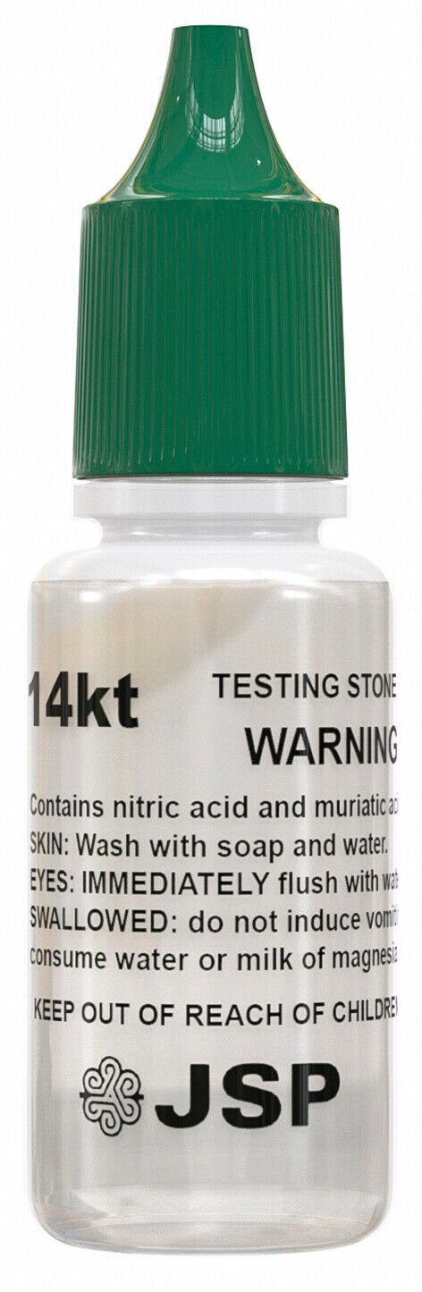 5 Bottles of JSP 14K Gold Jewelry Acid Testing Solution Test Precious Metals