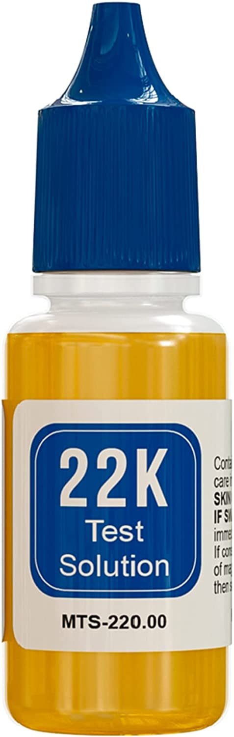 PuriTEST Gold and Silver Jewelry Testing Solutions Kit 10k 14k 18k 22k 24k Scratch Stone Acid Test Scrap Bars Coins