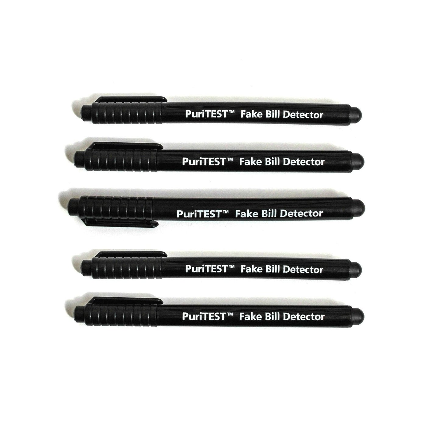 PuriTEST 5 Pack Counterfeit Money Detector Pen Marker Fake Dollar Bill Currency Check