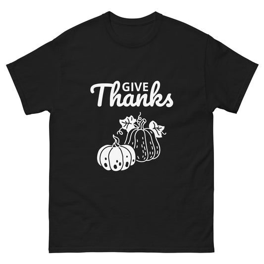 Give Thanks Thanksgiving Men's Classic Tee T-Shirt - Lizard Vigilante
