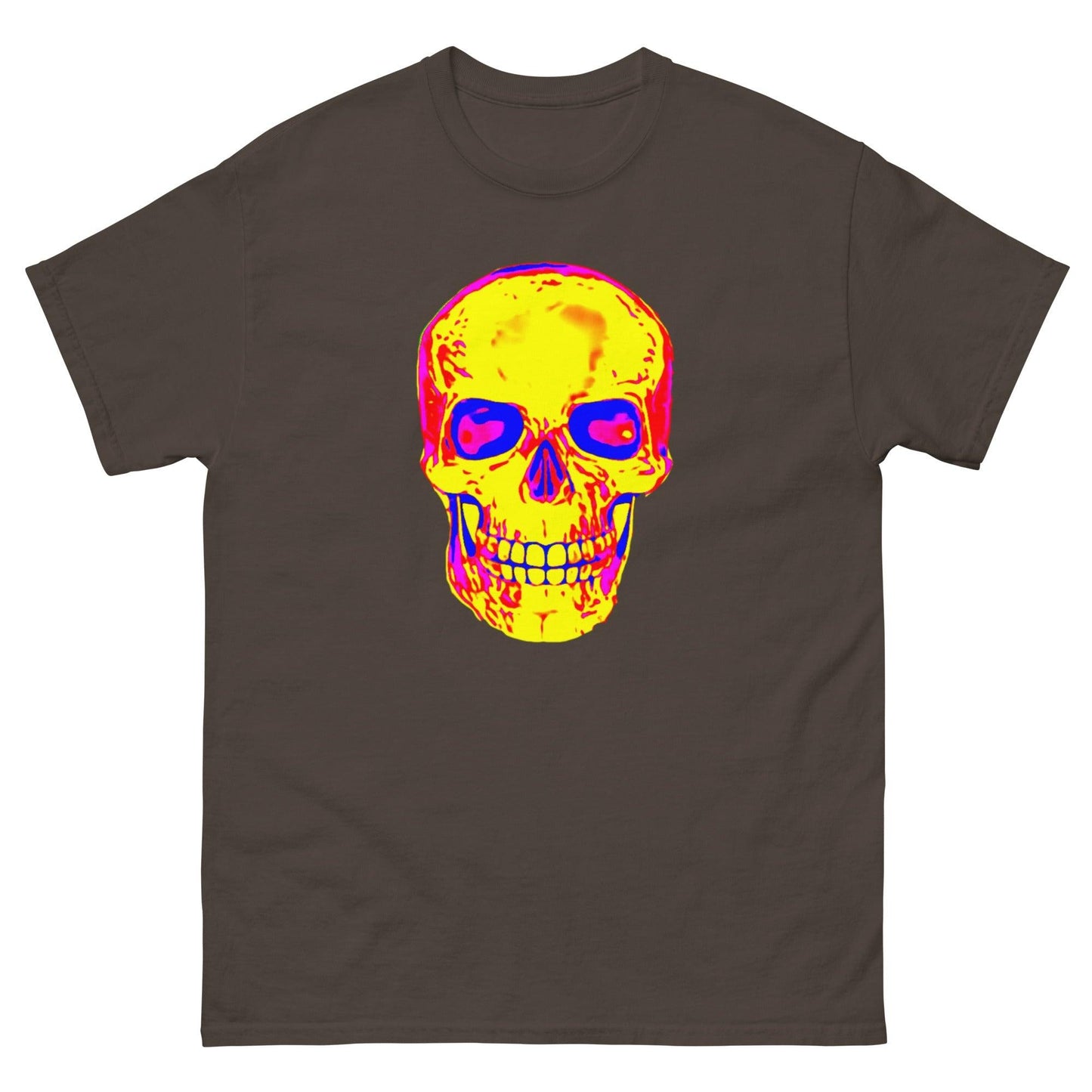 Fun Skull Men's classic tee Featuring a big orangy skull - Lizard Vigilante