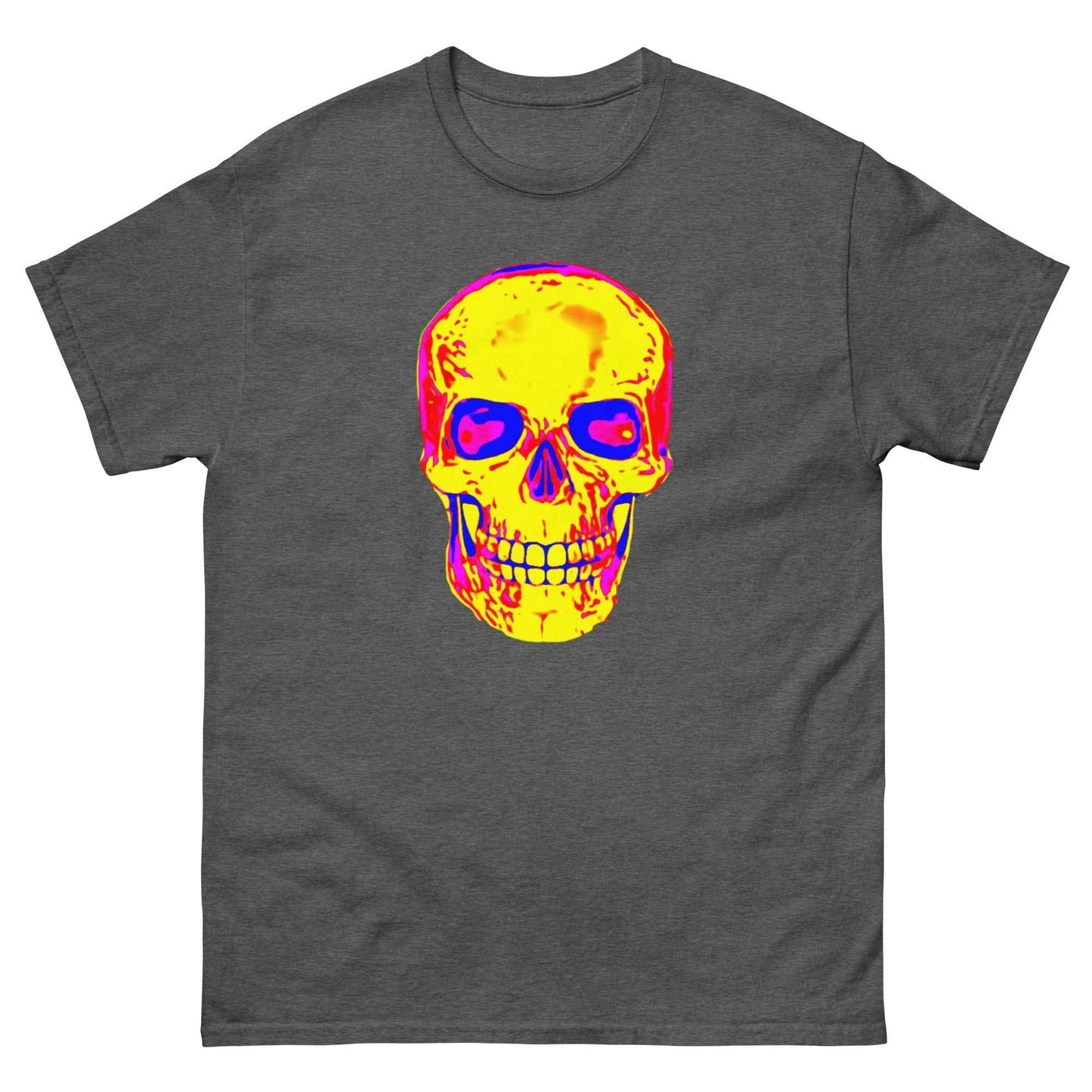 Fun Skull Men's classic tee Featuring a big orangy skull - Lizard Vigilante