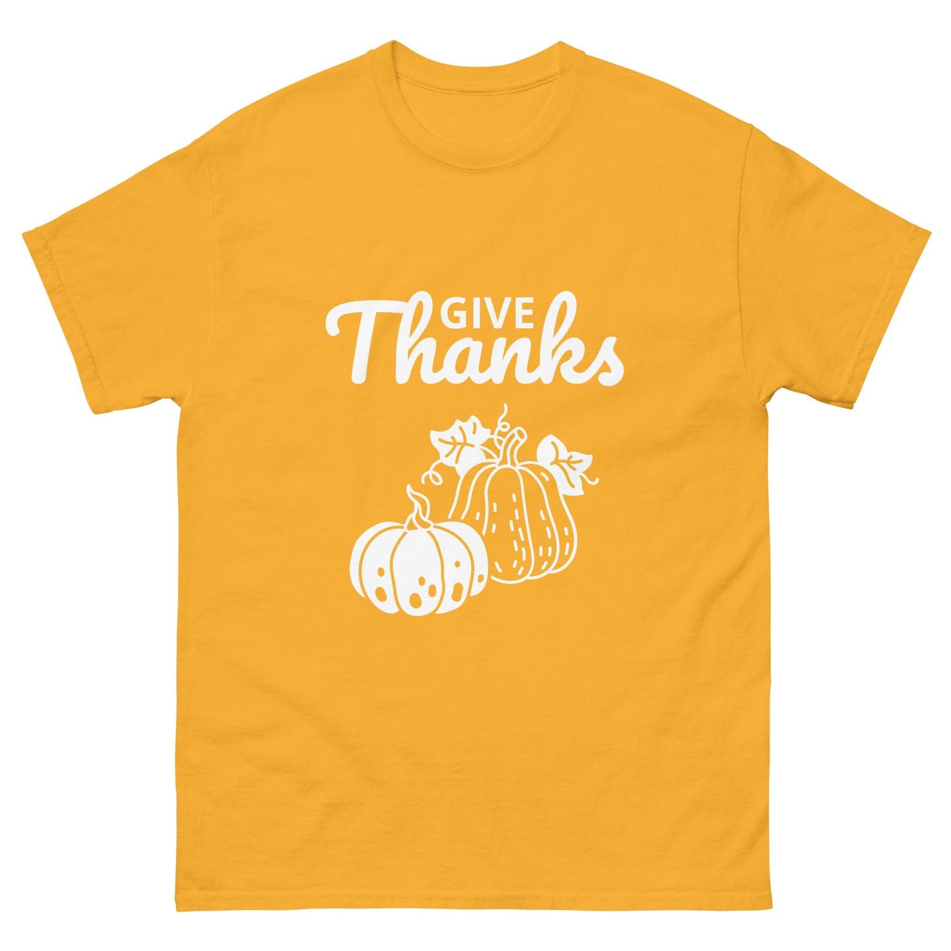 Give Thanks Thanksgiving Men's Classic Tee T-Shirt - Lizard Vigilante