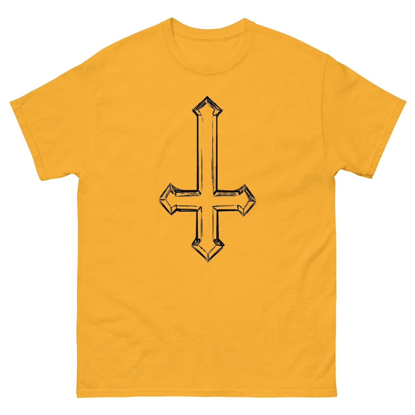 Upside Down Cross Sketch Men's classic tee - Lizard Vigilante