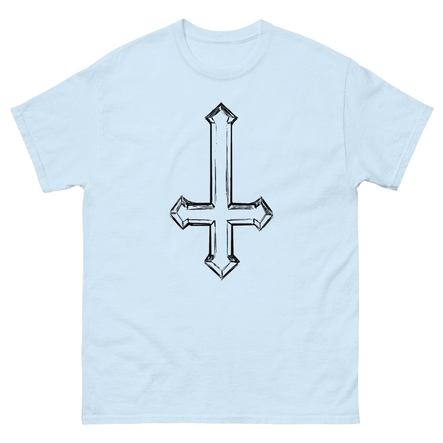 Upside Down Cross Sketch Men's classic tee - Lizard Vigilante