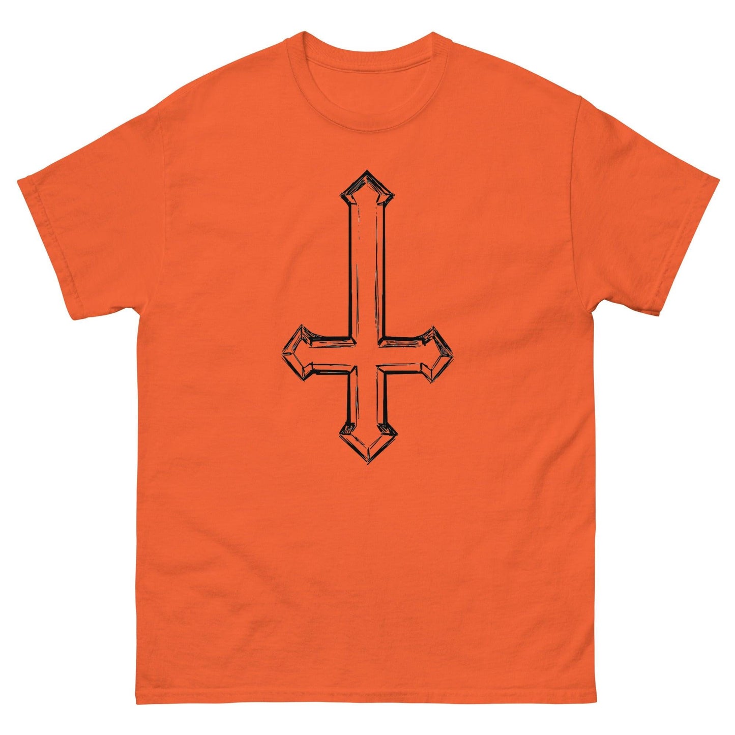 Upside Down Cross Sketch Men's classic tee - Lizard Vigilante