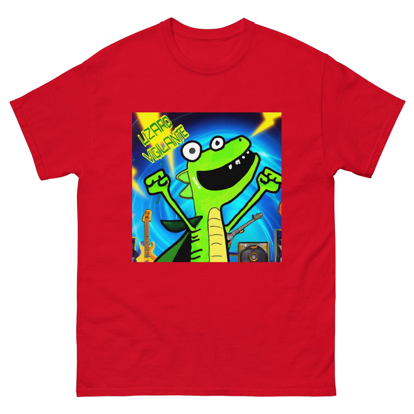 Cartoon Lizard Men's Classic Tee Shirt From Lizard Vigilante - Lizard Vigilante