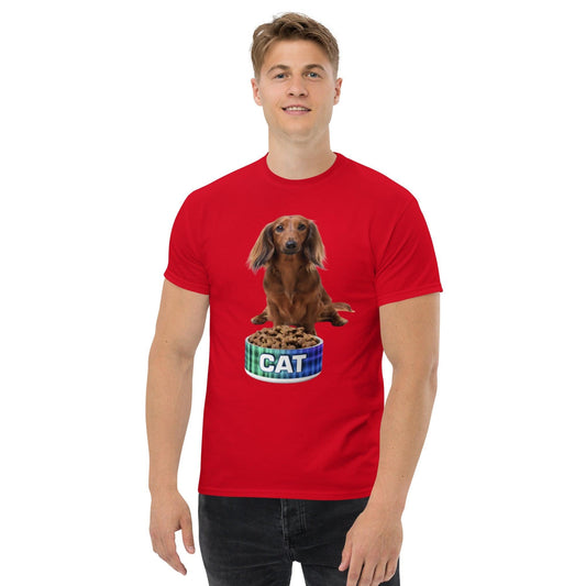 Dog With A Cat Bowl! Men's classic tee - Lizard Vigilante