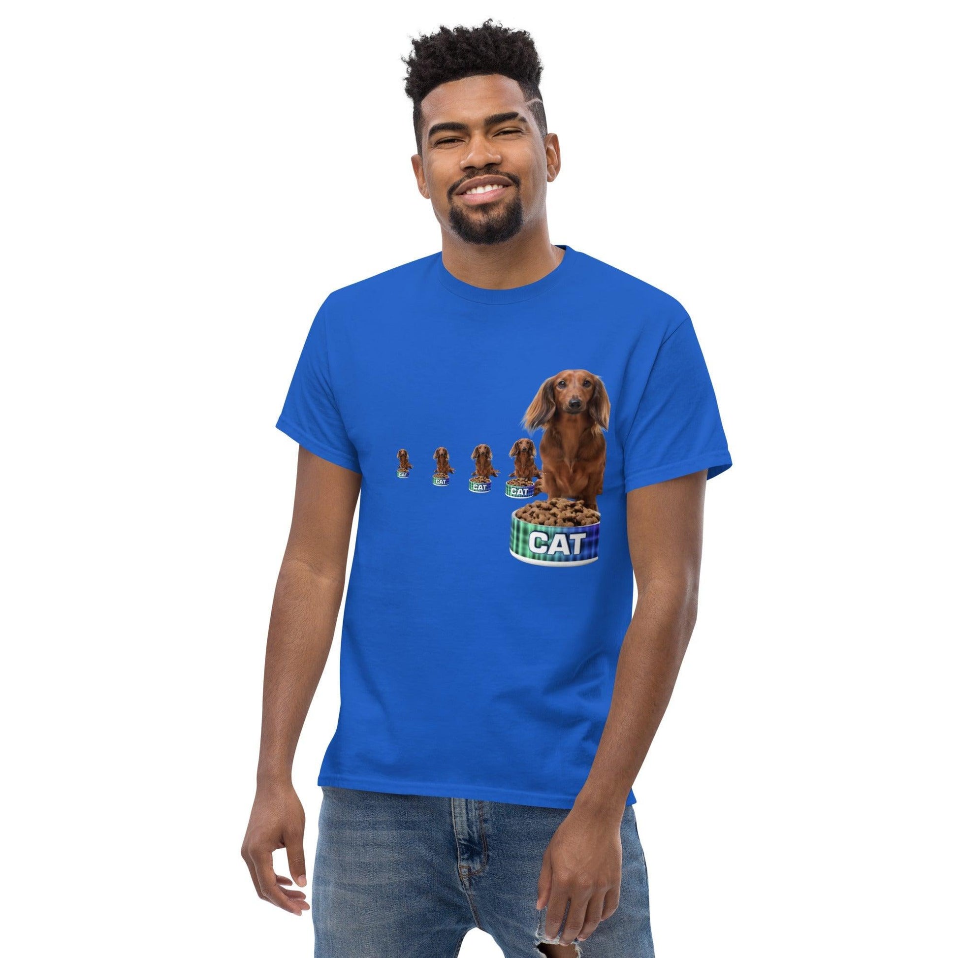 Dogs With Cat Bowl! Men's classic tee - Lizard Vigilante