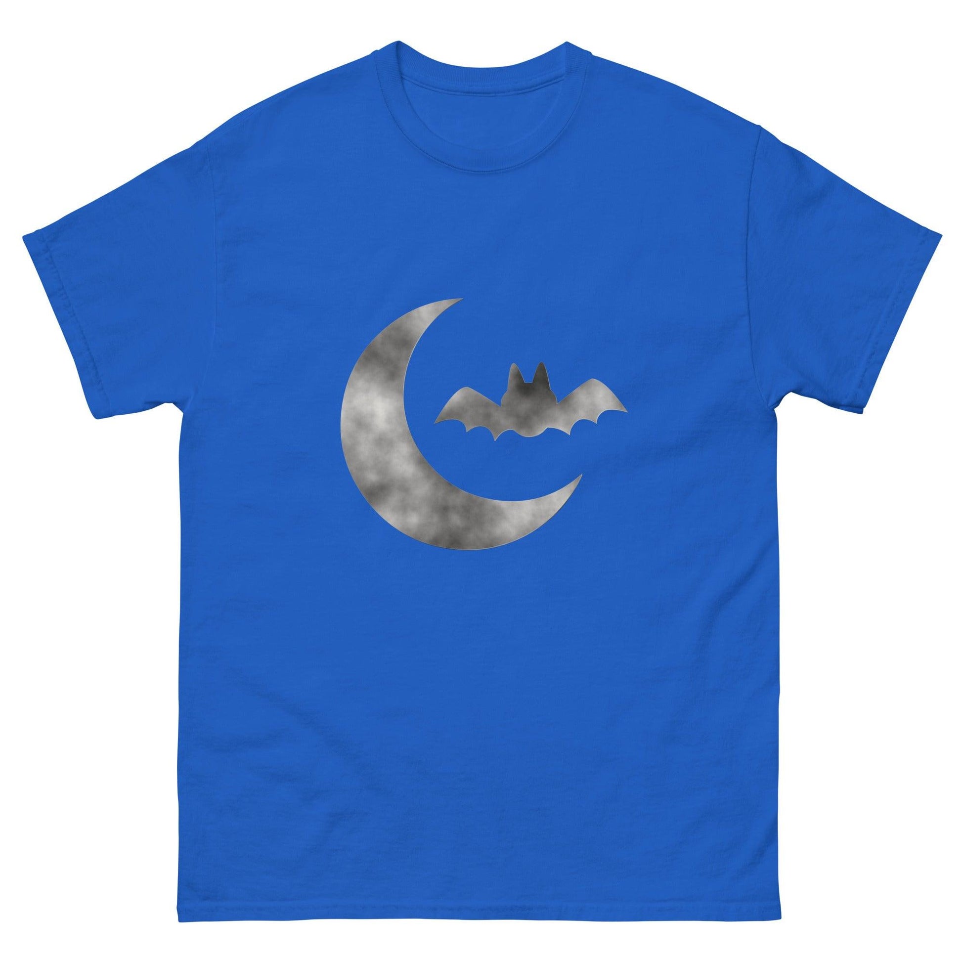 Halloween Cloudy Moon Bat Men's classic tee / Bat T-Shirt - Lizard Vigilante