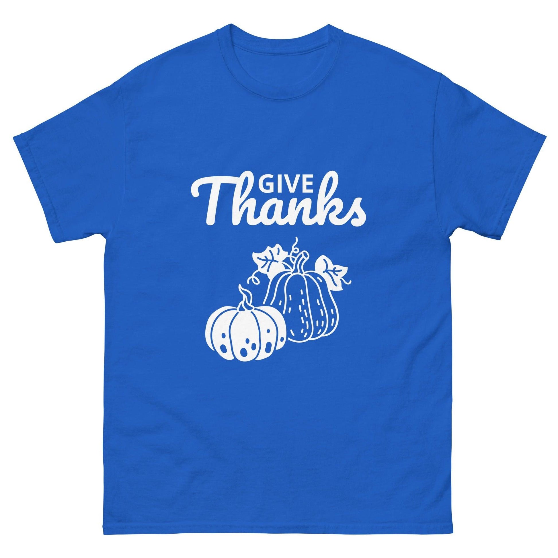 Give Thanks Thanksgiving Men's Classic Tee T-Shirt - Lizard Vigilante