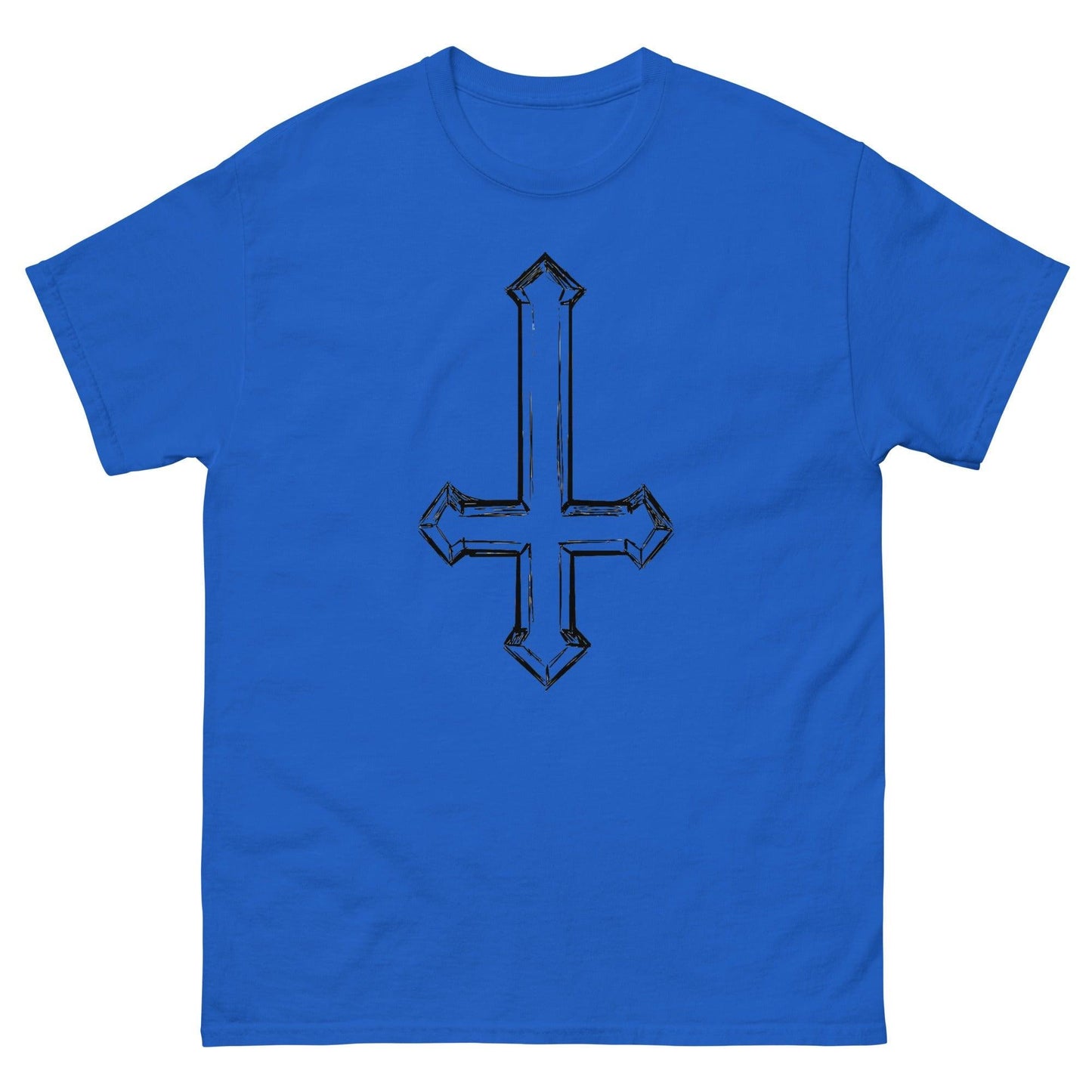 Upside Down Cross Sketch Men's classic tee - Lizard Vigilante