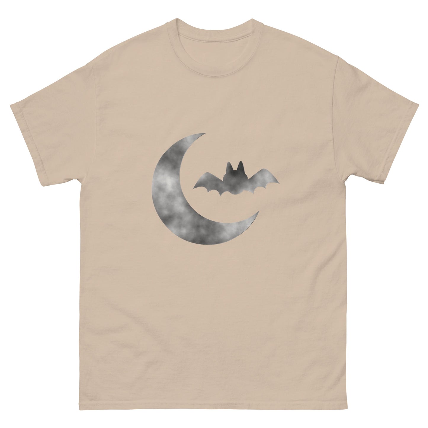 Halloween Cloudy Moon Bat Men's classic tee / Bat T-Shirt - Lizard Vigilante
