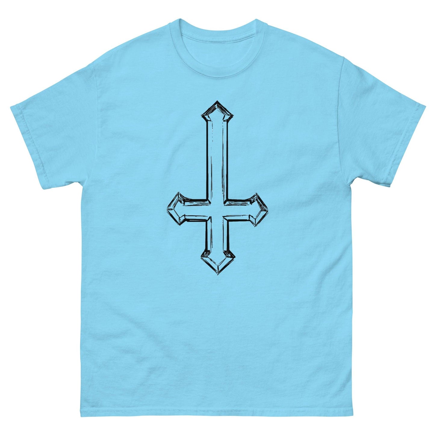 Upside Down Cross Sketch Men's classic tee - Lizard Vigilante