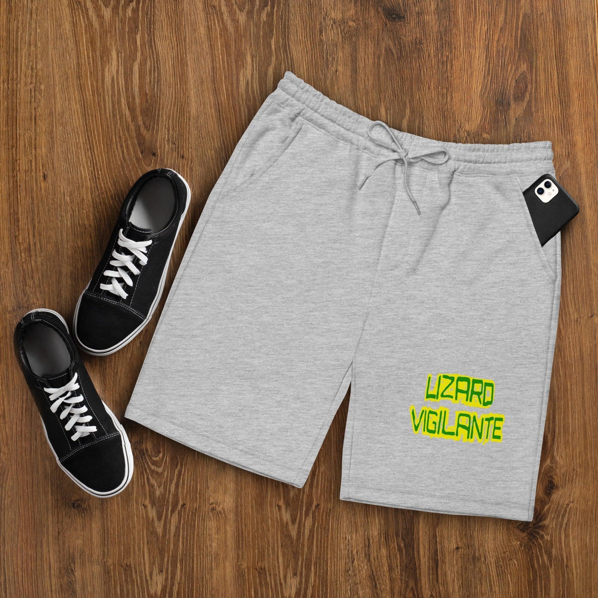 Lizard Vigilante Logoo Men's fleece shorts - Lizard Vigilante