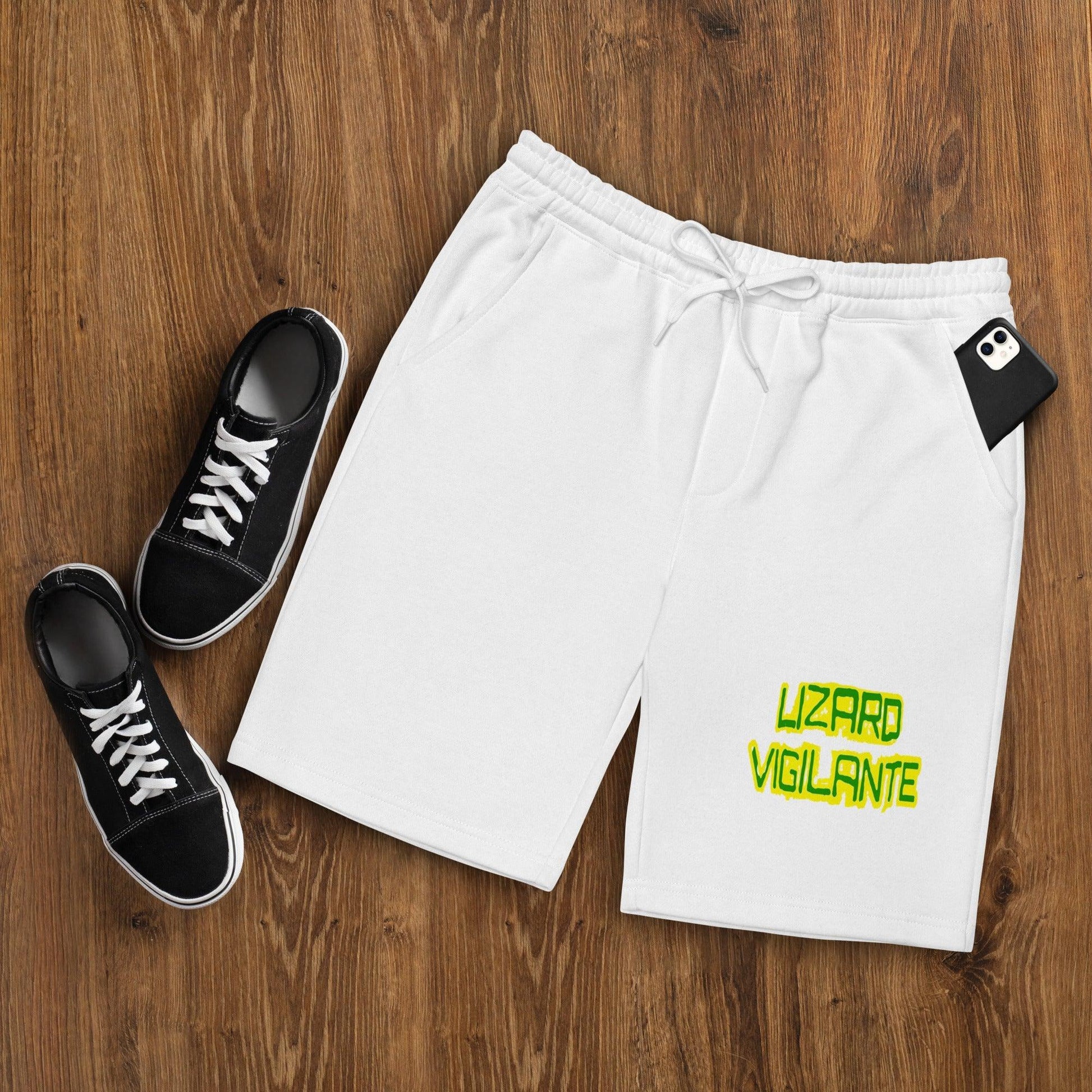Lizard Vigilante Logoo Men's fleece shorts - Lizard Vigilante
