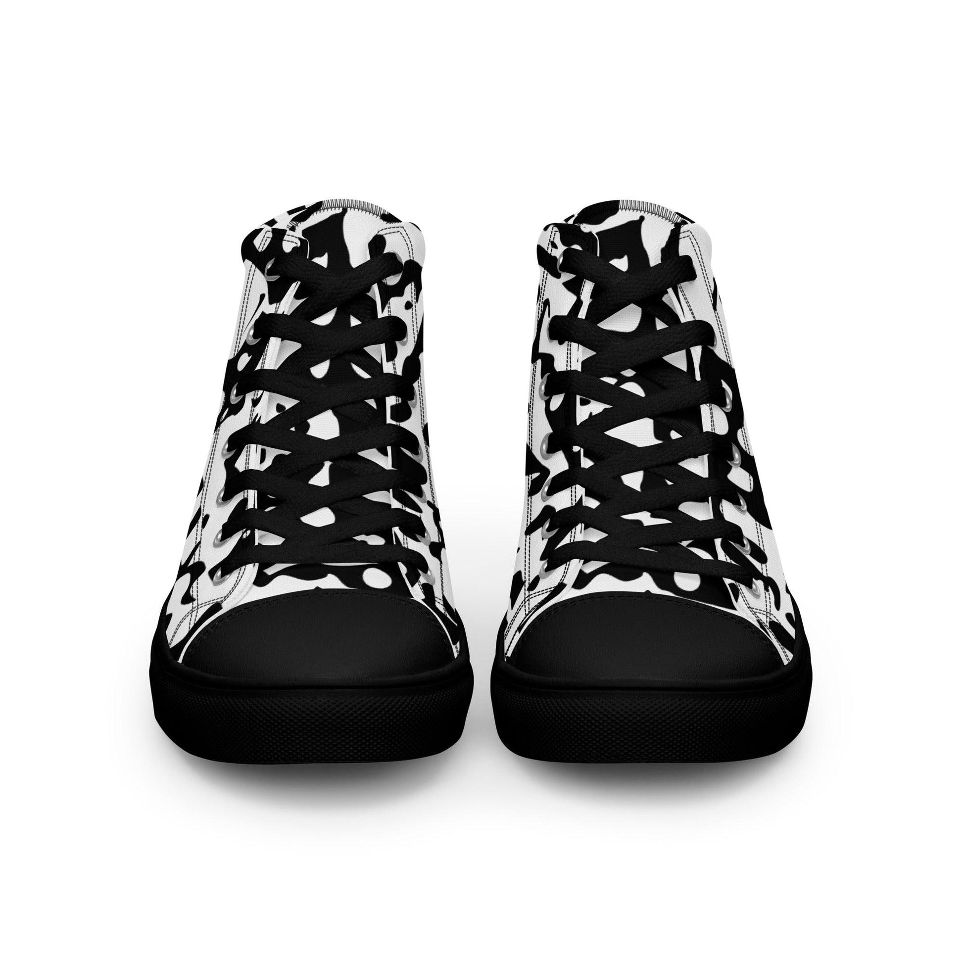 DeCoded Men’s High Top Canvas Shoes - Lizard Vigilante