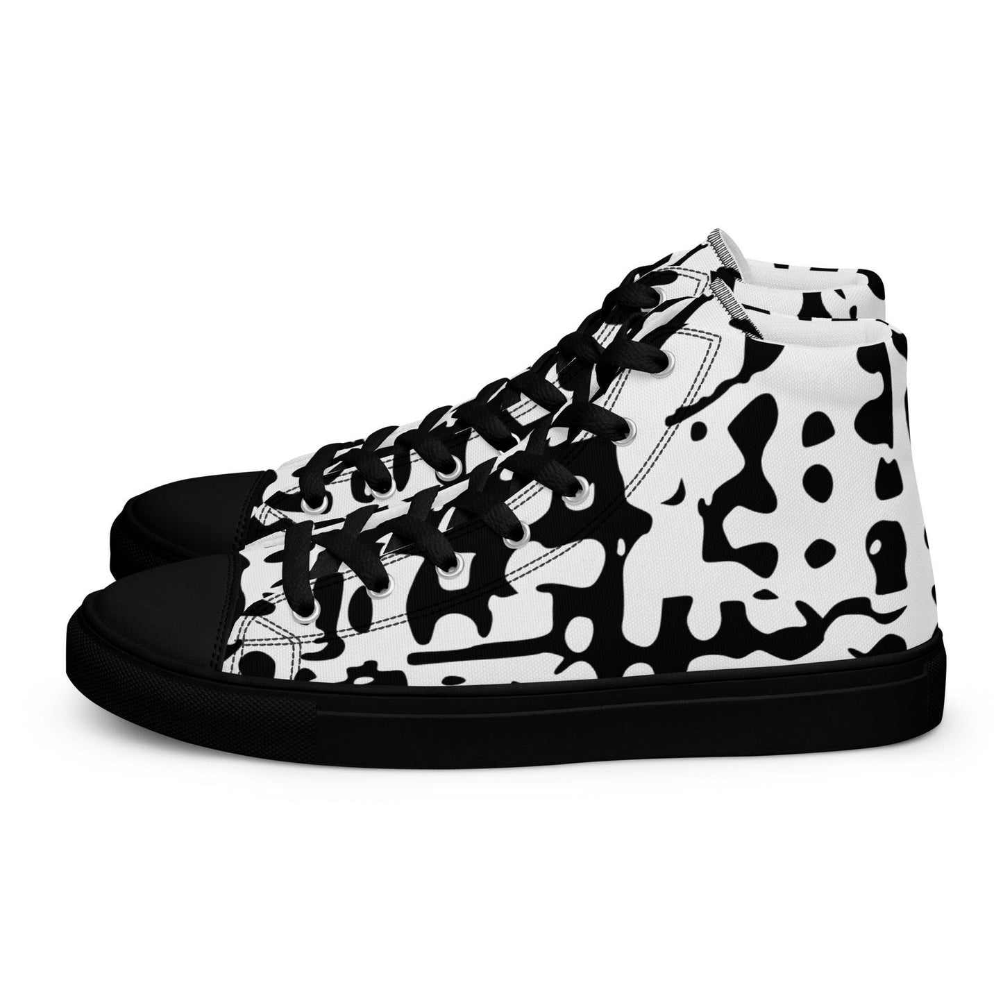 DeCoded Men’s High Top Canvas Shoes - Lizard Vigilante