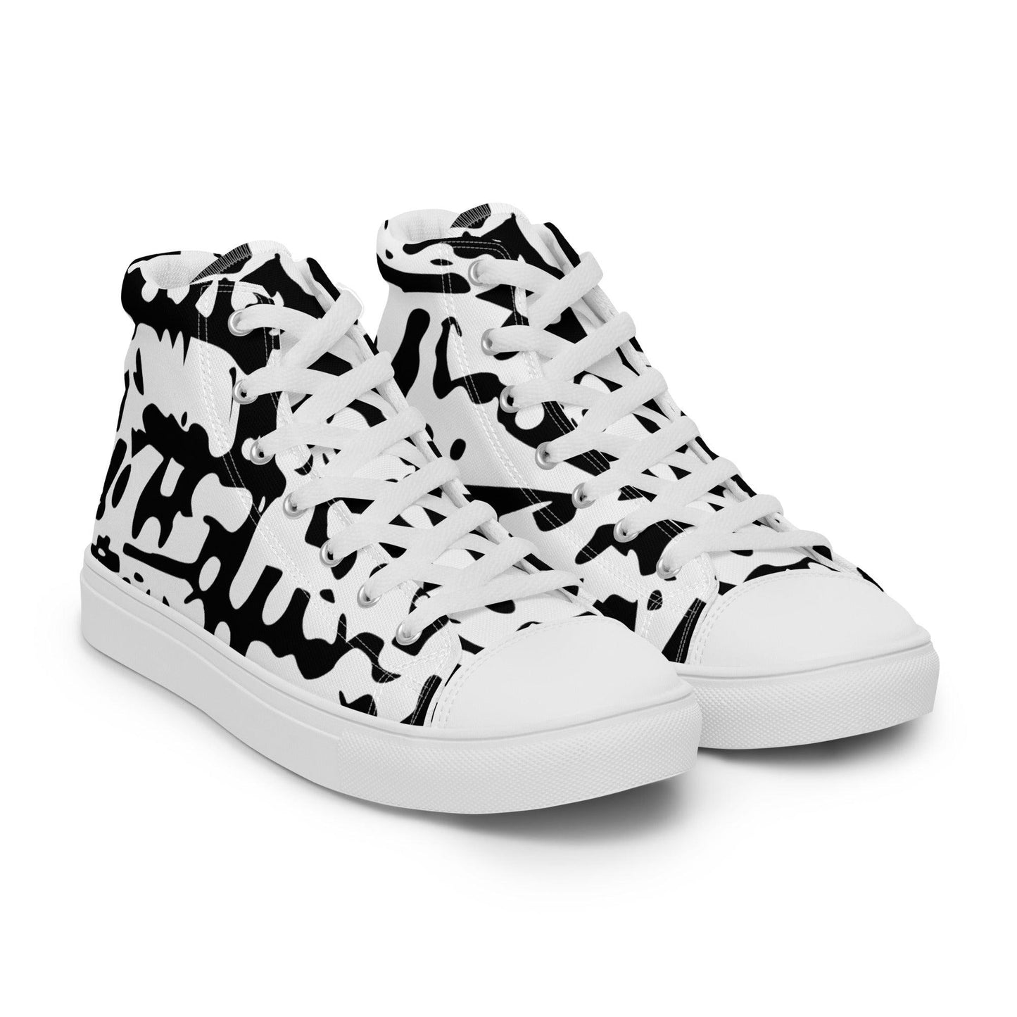 DeCoded Men’s High Top Canvas Shoes - Lizard Vigilante