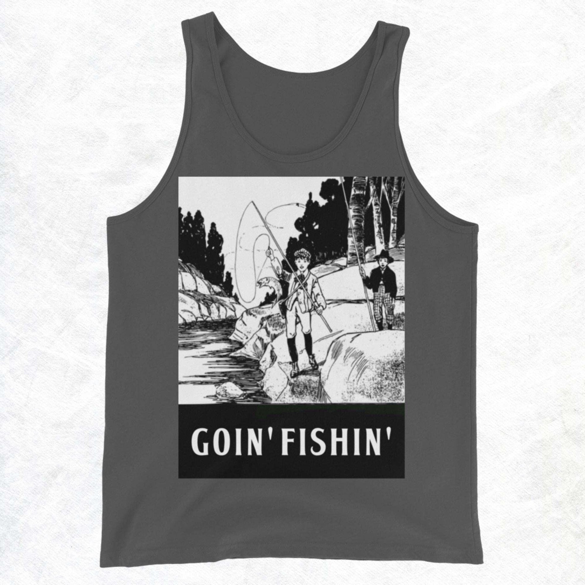 Goin' Fishin'... Not Comin' Back Unisex Tank Top - Lizard Vigilante