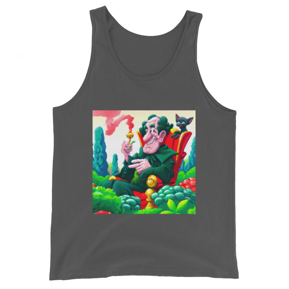 Warlock Smoking A Bowl Unisex Tank Top - Lizard Vigilante