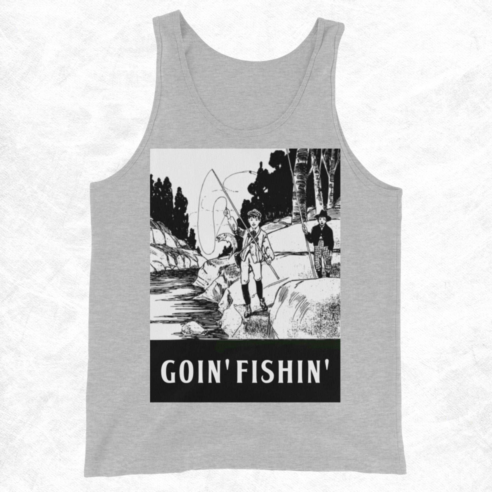 Goin' Fishin'... Not Comin' Back Unisex Tank Top - Lizard Vigilante