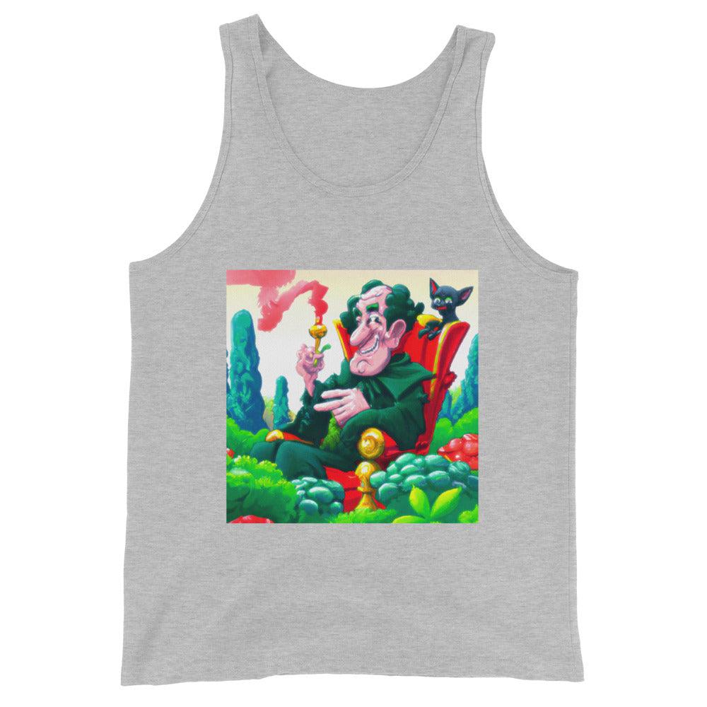 Warlock Smoking A Bowl Unisex Tank Top - Lizard Vigilante